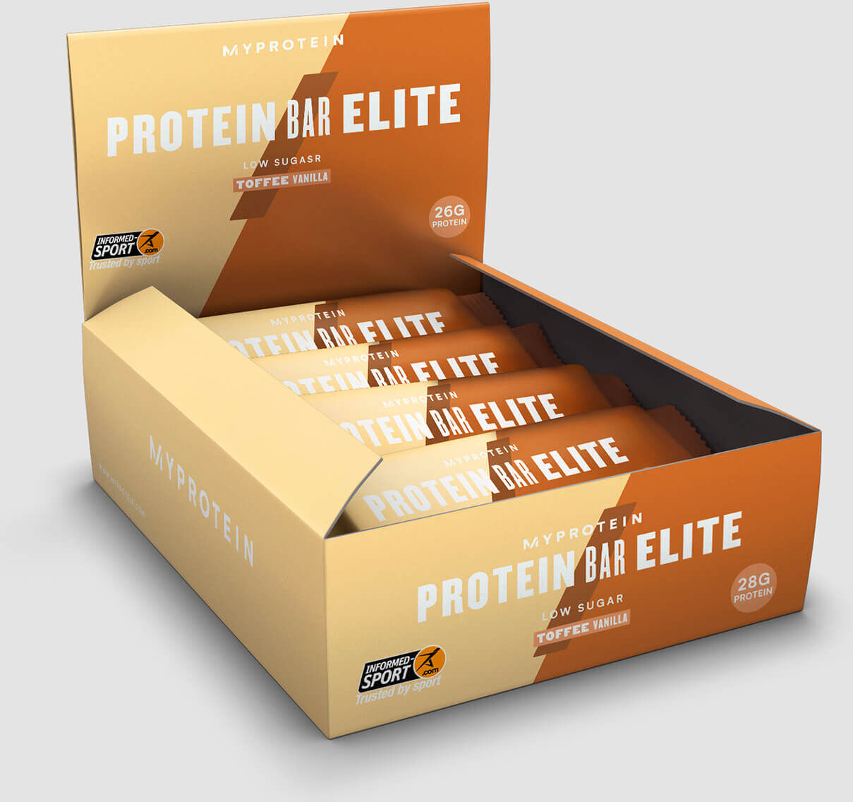 Myprotein Eiwit Bar Elite - 12 x 70g - Toffee Vanilla