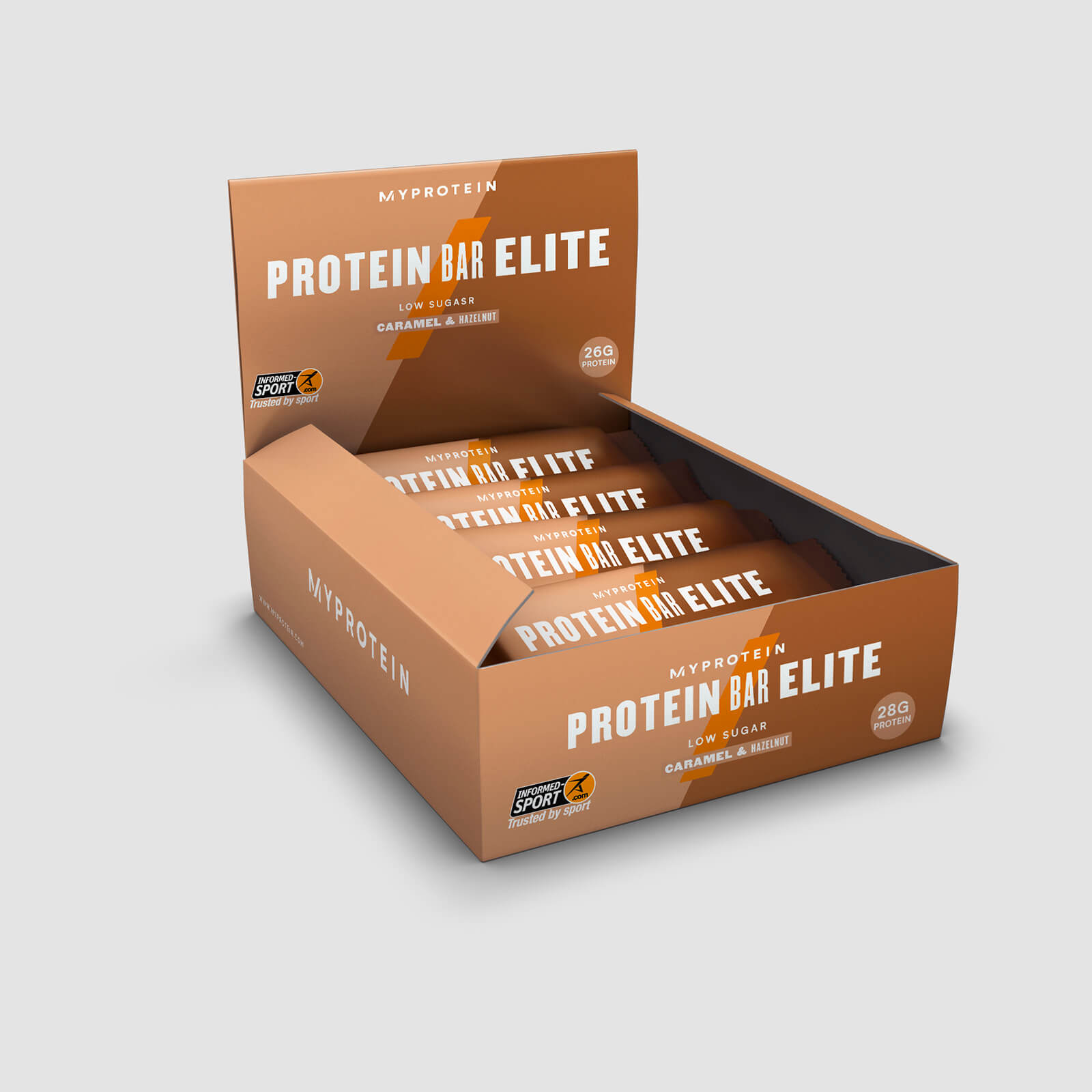 Myprotein Eiwit Bar Elite - 12 x 70g - Caramel Hazelnut