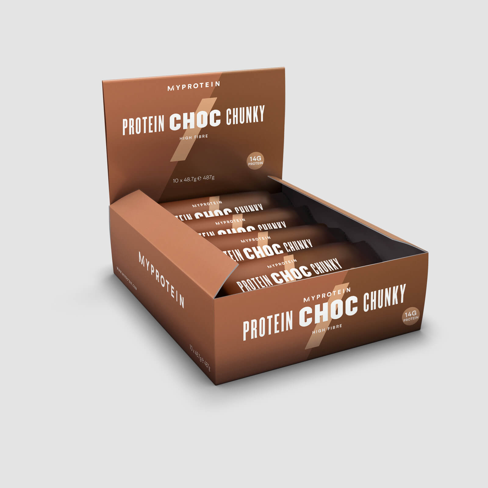 Myprotein Protein Choc Chunky - 10 x 48.7g - Doos - Chocolate