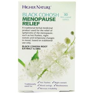 Higher Nature black cohosh monopause relief - 30 filmomhulde tabs