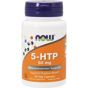 NOW Foods 5-HTP, 50 mg - 30 vegetarische capsules