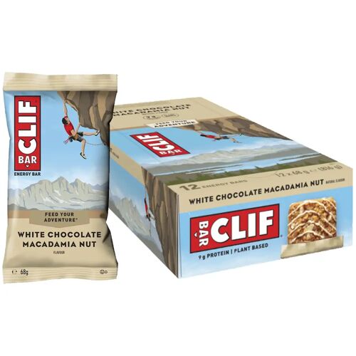 CLIF Bar CLIF Energiereep Macadamia-witte chocolade 12 stuks/doos, Energierepen, Prestati male