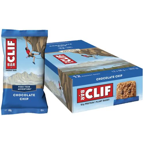 CLIF Bar CLIF Energiereep Chocochip 12 stuks/doos, Energierepen, Prestatievoeding male