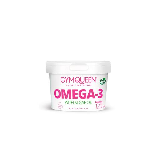 Omega-3 vegan (120 caps) GYMQUEEN capsules vetzuur Omega 3