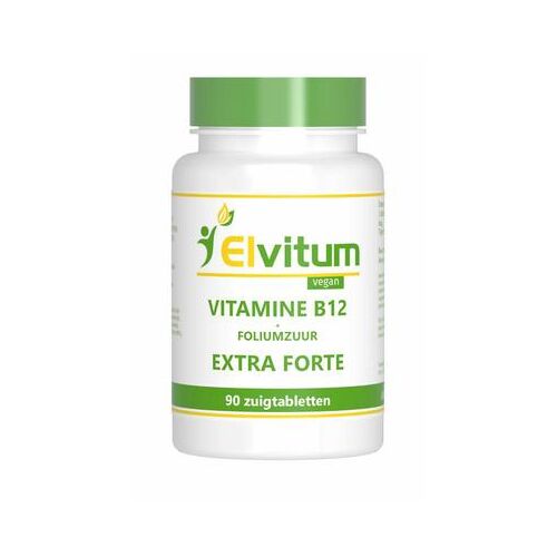 Elvitaal/elvitum Vitamine B12 extra forte + foliumzuur 90st