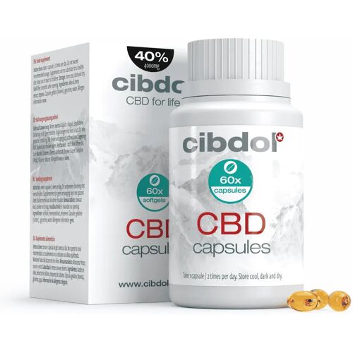 Cibdol – 40% CBD capsules (60 stuks – 66.6 mg per capsule)