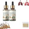 OBONG 2Pcs Cordyceps Sinensis Extract Lung Clearing Drops Clean & Breathe,Respinature Herbal Lung Cleanse Drops,Herbal Lung Health Essence for Lung Care