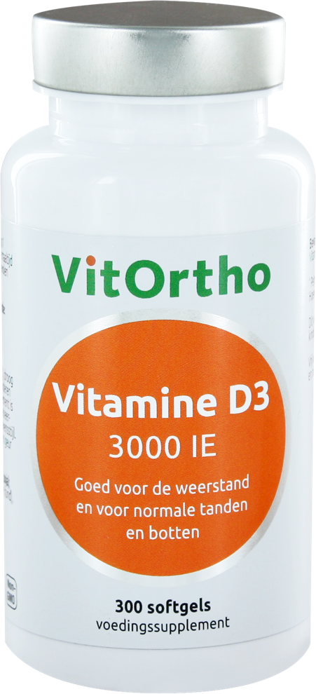 VitOrtho Vitamine D3 3000 IE Softgels 300st