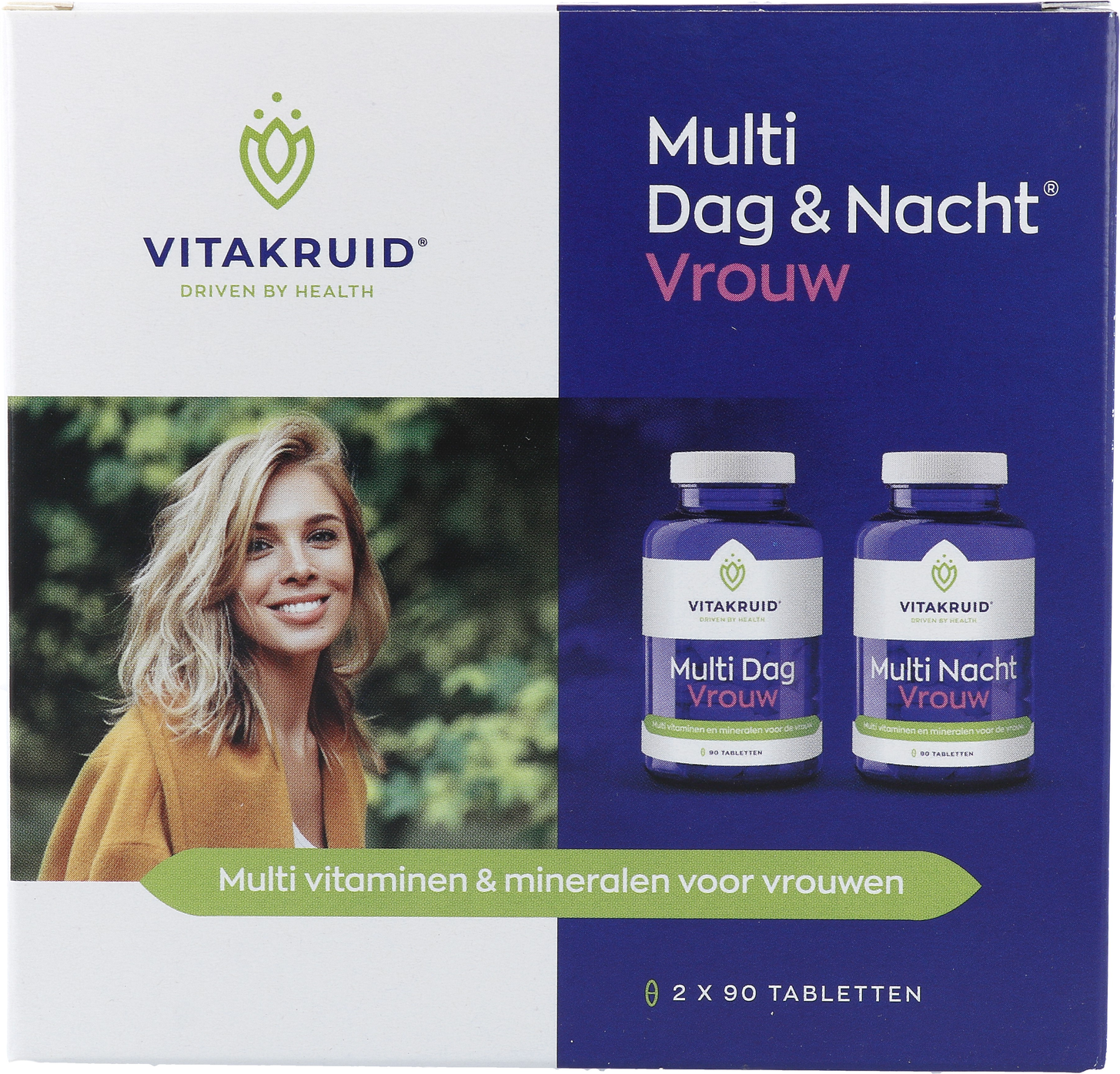 Vitakruid Multi Dag & Nacht Vrouw Tabletten 2x90st