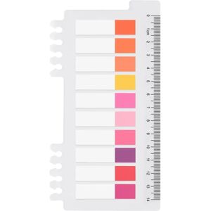 Ordinate Sticky Notes Half Color Tabs, Cherry