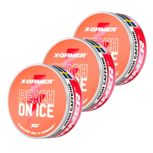 X-Gamer - Peach On Ice Energy Pouches (3pcs)