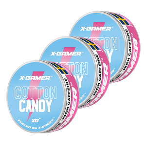 X-Gamer - Cotton Candy Energy Pouches (3pcs)