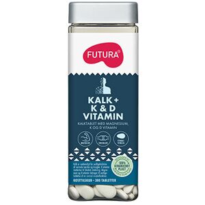 Futura Kalk + K & D Vitamin - 300 Tabletter