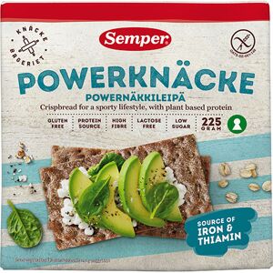 Semper Knekkebrød Powerknäcke Glutenfri - 225 g