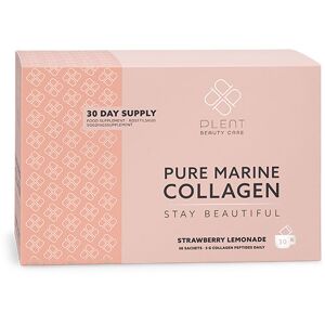 Plent Pure Marine Collagen Jordbær Sitronade 30 x 5 gr - 1 Pakke