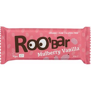 ROO bar Bar M. Morbær & Vanilje Ø Raw Roobar - 30 g