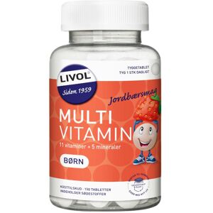 Livol Multivitamin Barn Jordbær - 150 Tabletter