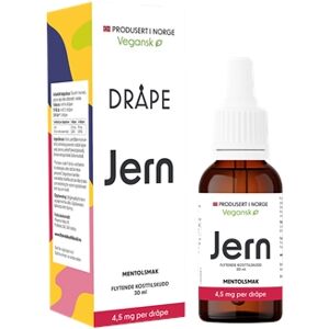 Dråpe Vegansk Jern Mentolsmak 30ml