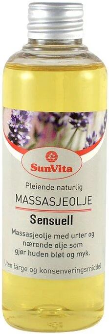 Sunvita massasjeolje sensuell 100 ml