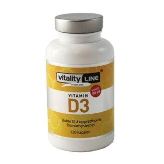 Naturens apotek Vitality line vitamin D3 80µg 120 kap