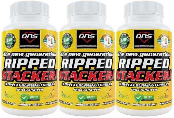 DNS 3-Pack Ripped Stacker! Ultra Fatburning Formula