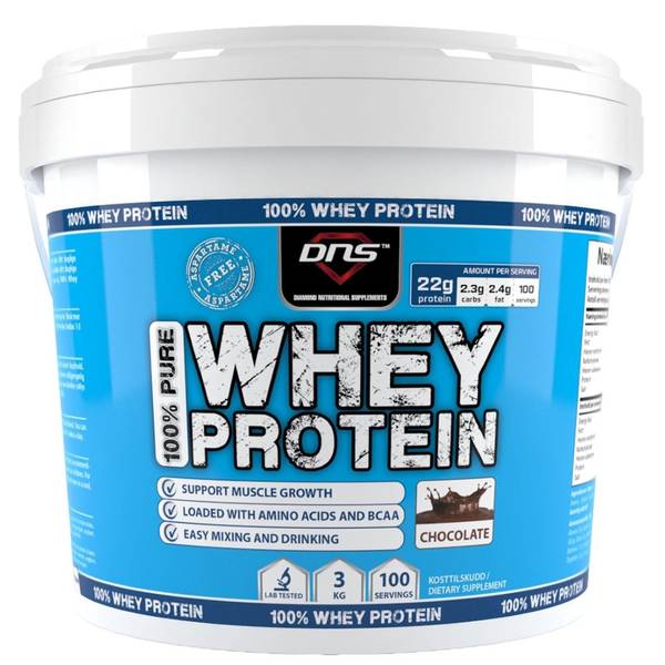 DNS 100% Pure Whey Protein Sjokolade 3 Kg