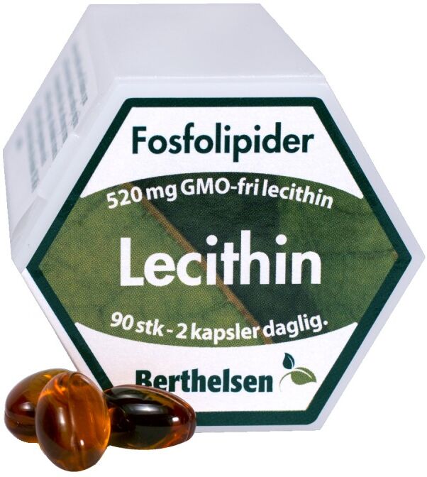 Berthelsen Lecithin 520 mg 90 kapsler Vitaminpiller