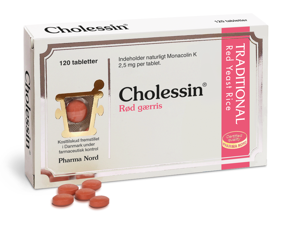Pharma Nord Cholessin Rød Gjærris - 120 Tabletter