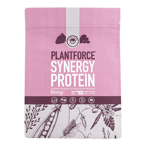 Plantforce Synergy Protein Bær - 400 g
