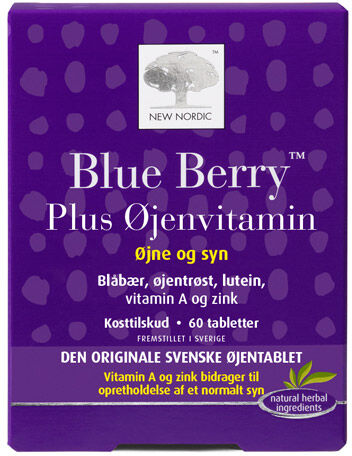 New Nordic Blue Berry Plus Øyenvitamin - 60 Tabletter