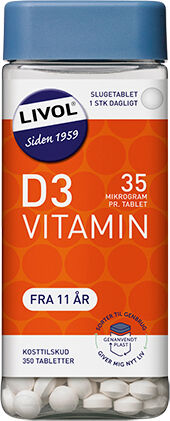 Livol Vitamin D3 - 350 Tabletter