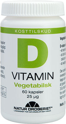 Natur Drogeriet Natur-Drogeriet D3 Vitamin 25 Mcg Vegetabilsk - 60 Kapsler