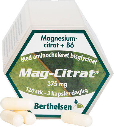 Berthelsen Mag-Citrat - 120 Kapsler