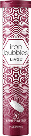 Livol Brusetablet Iron Bubbles M. Solbær - 1 stk