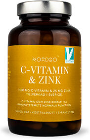 Nordbo C-vitamin og Zink - 50 Kapsler