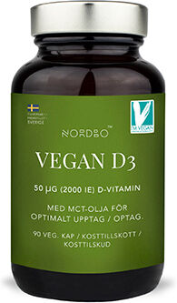 Nordbo Vegan D3 - 90 Kapsler