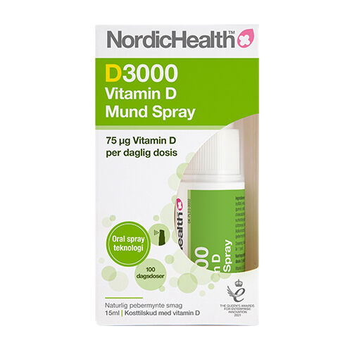 Nordic Health D3 Vitamin Spray (D Lux 3000) - 75 mcg - 15 ml