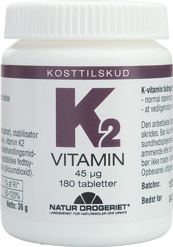 Natur Drogeriet K2-vitamin - 180 Tabletter