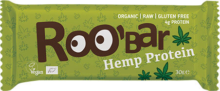 ROO bar Bar Med Hamp Ø Raw Roobar - 30 g