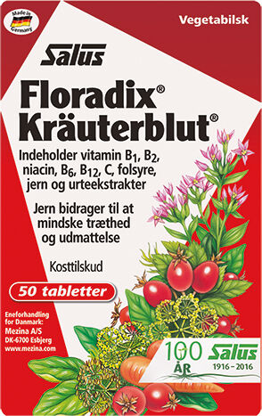 Salus Floradix Jerntabletter - 50 Tabletter