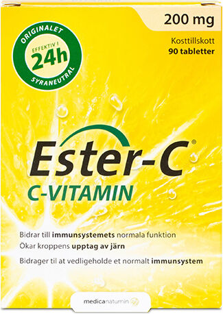 Ester C vitamin 200 mg - 90 Tabletter