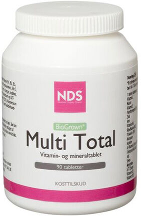 NDS Multi Total - multivitamin- og mineral - 90 Tabletter