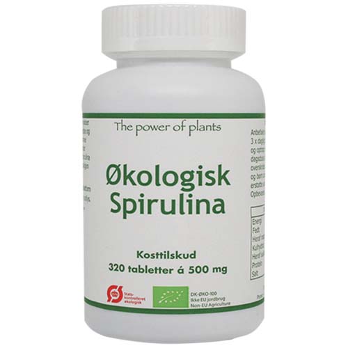 The power of plants Spirulina Ø - 500 mg - 320 Tabletter