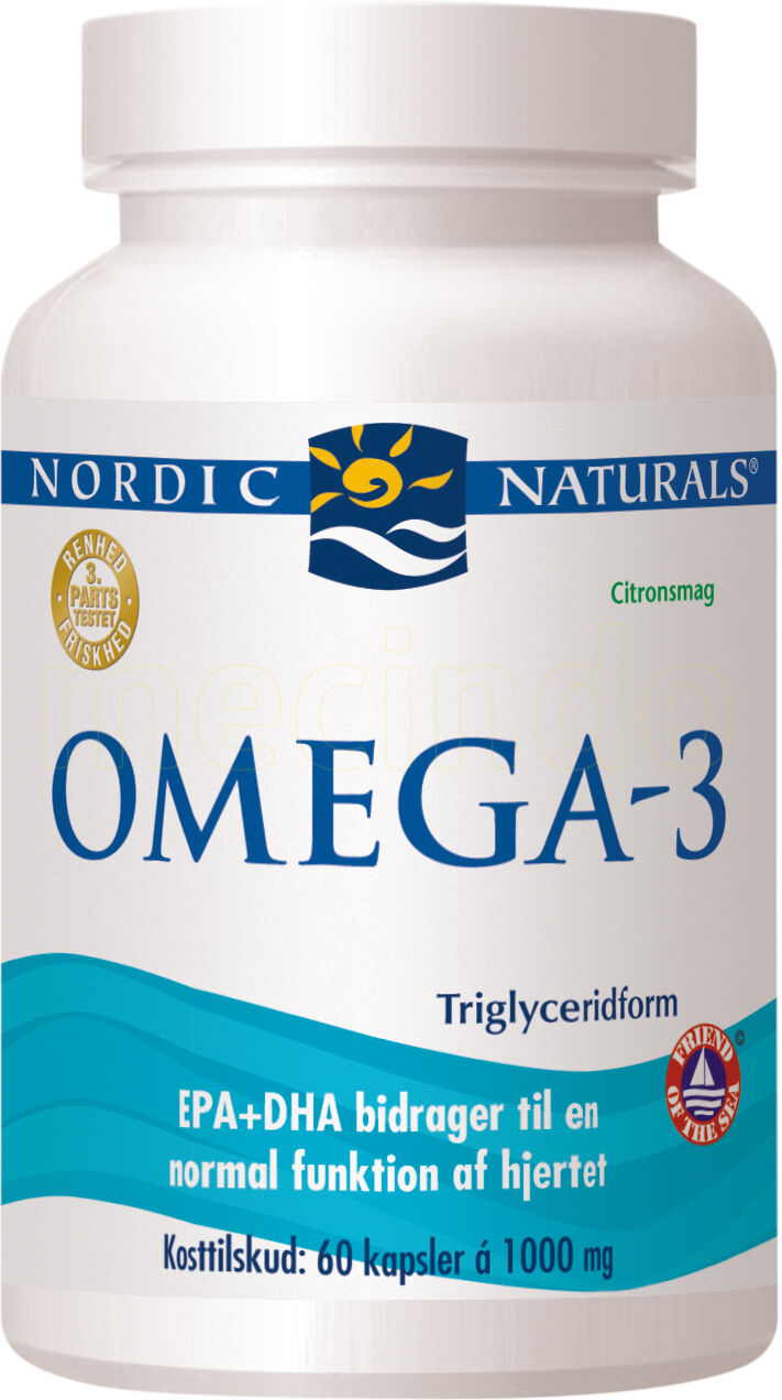 Nordic Naturals Omega 3 m. Sitrussmak - 60 Kapsler