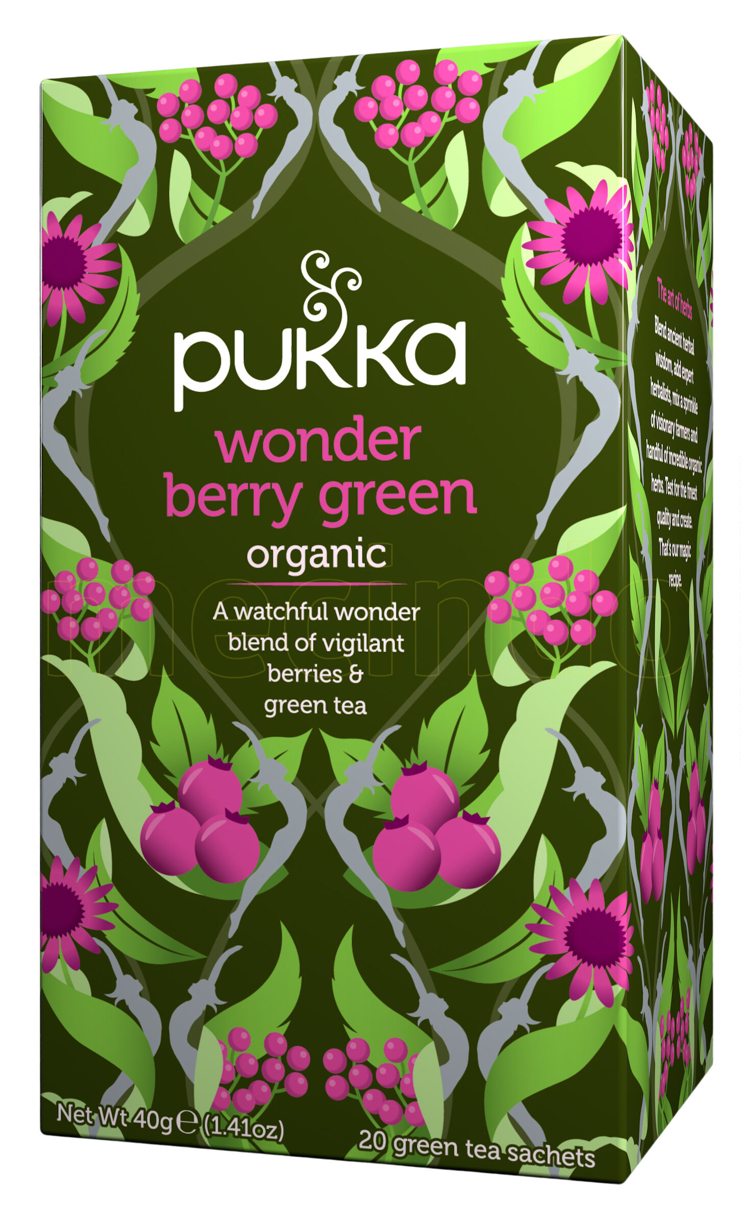 Pukka Wonderberry Green Tea Ø - 20 Poser