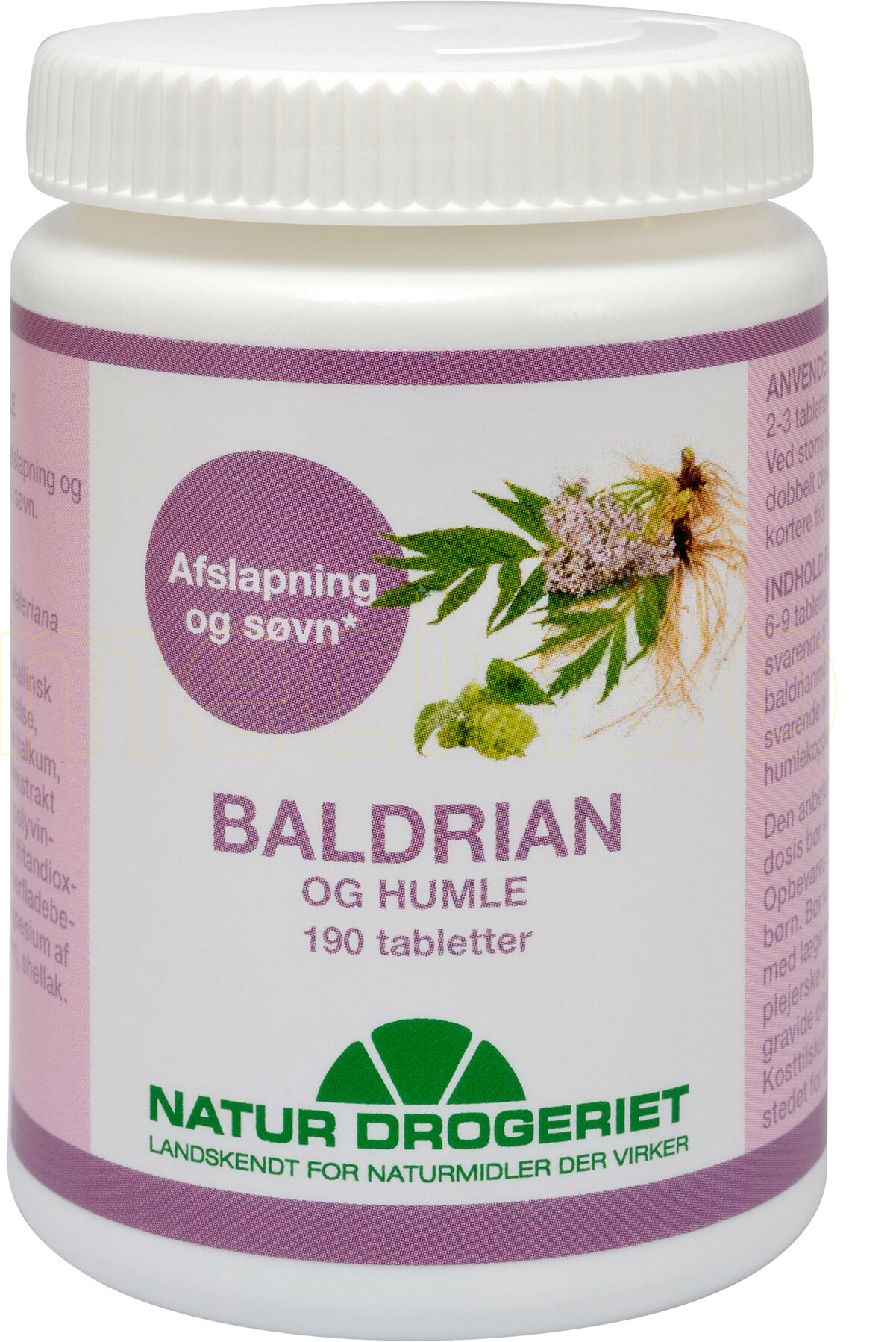 Natur Drogeriet Natur-Drogeriet Baldrian & Humle - 190 Tabletter