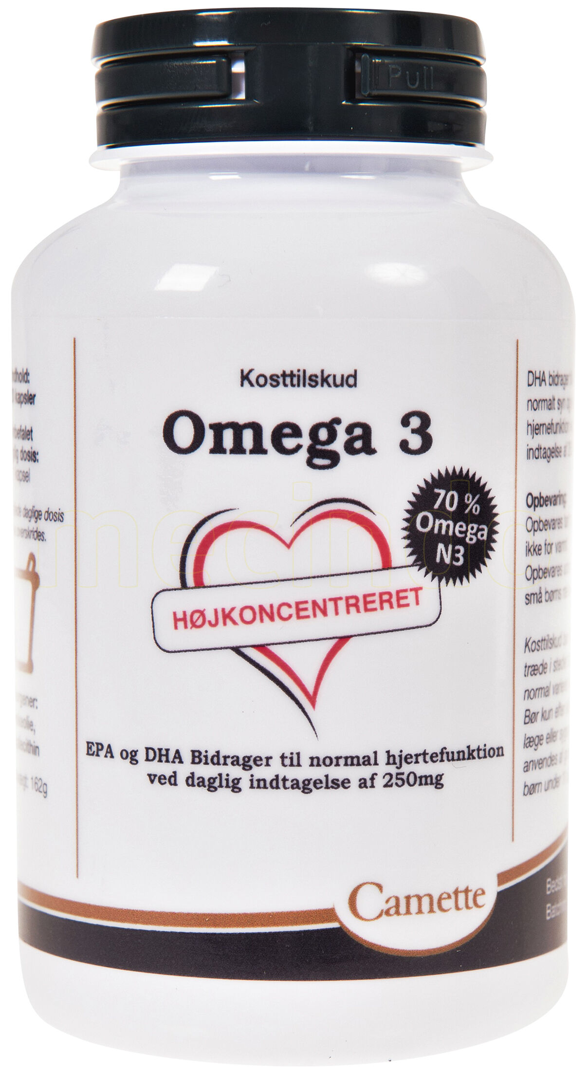 Camette Omega 3, Høykonsentrert - 120 Kapsler