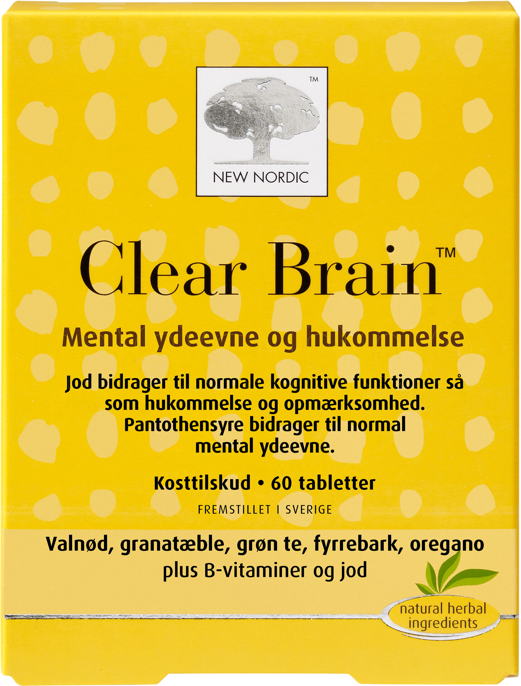 New Nordic Clear Brain - 60 Tabletter