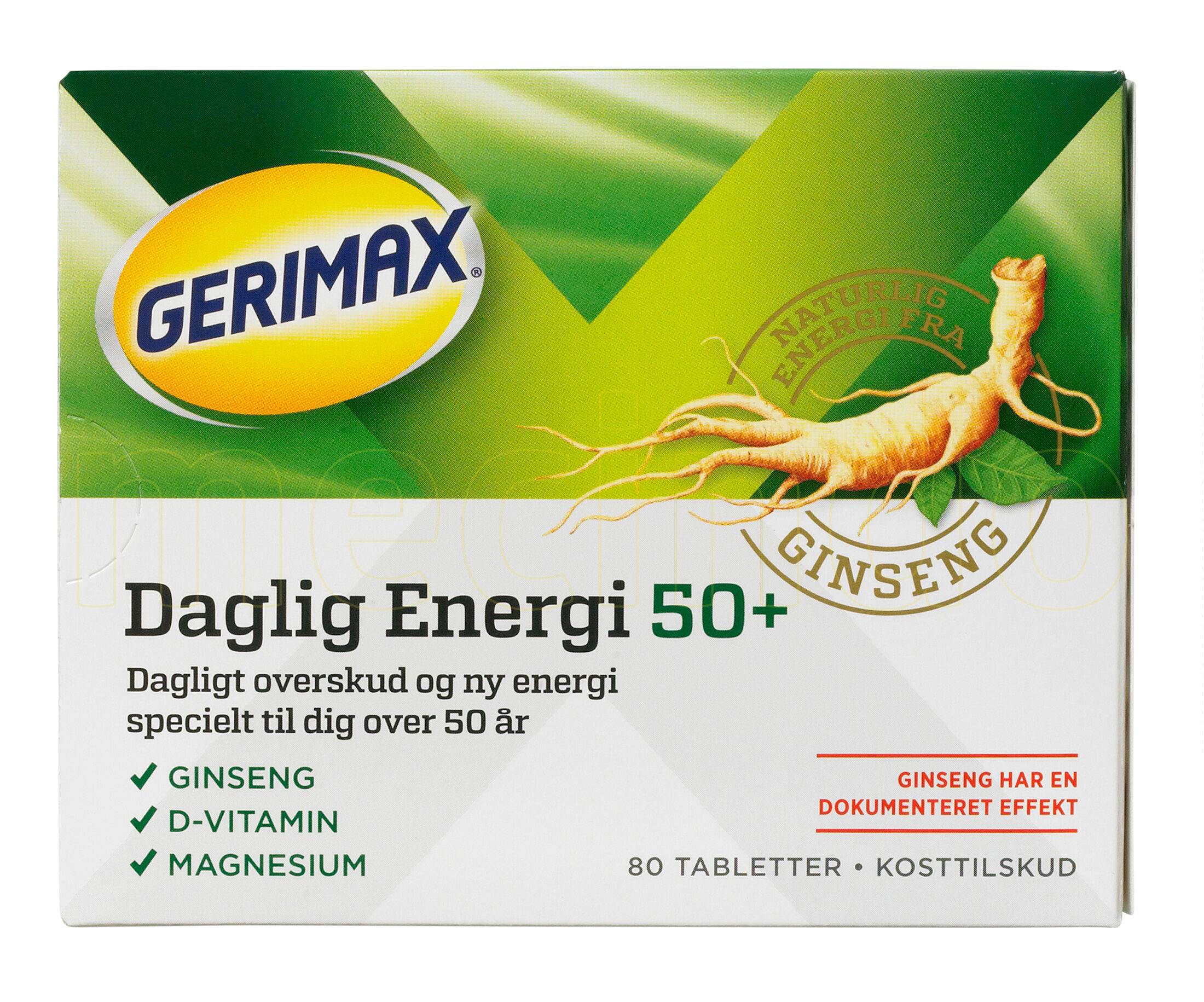 Gerimax Dalig Energi 50+ - 80 Tabletter