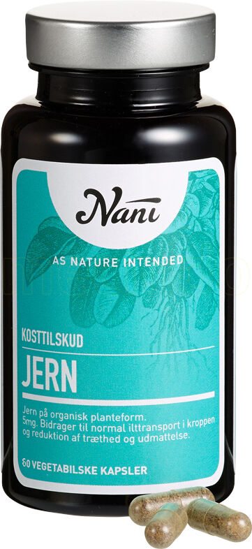 Nani Organisk Jern - 10 mcg - 60 Kapsler